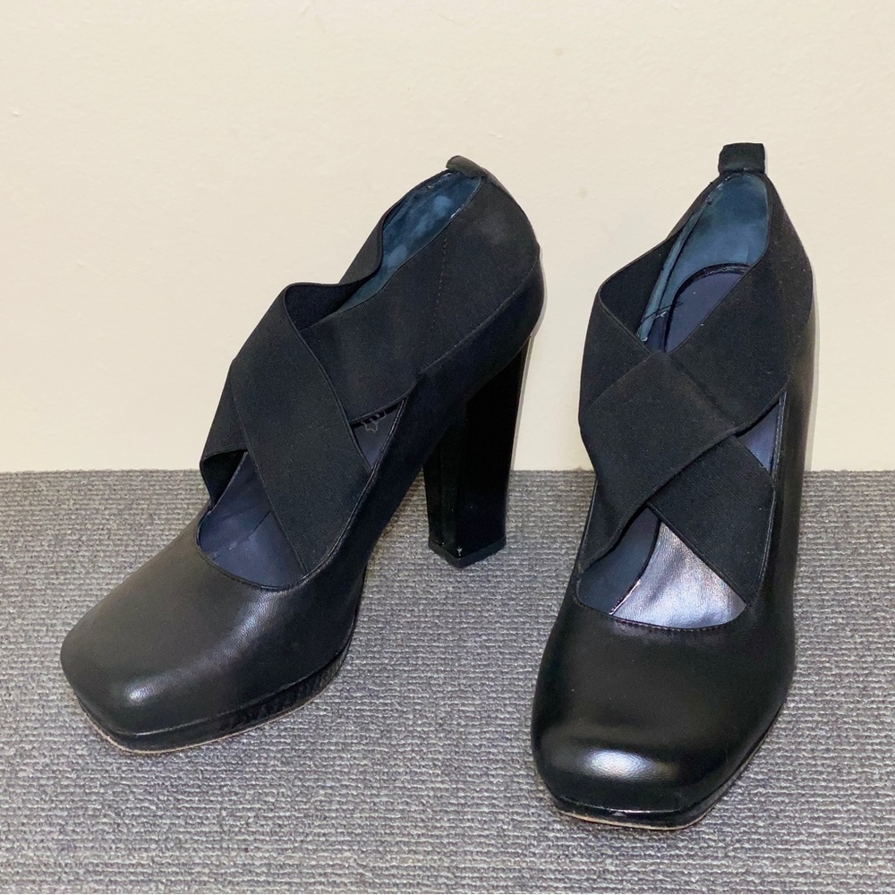 ALDO Platforms, Leather w/Elastic Band